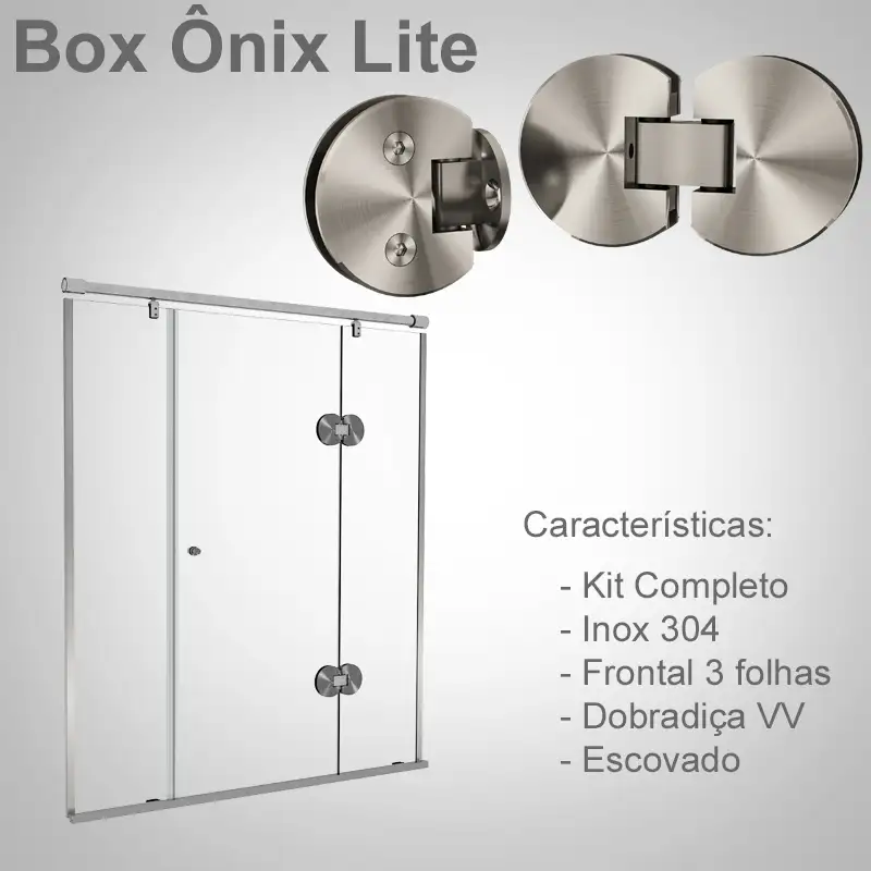 Frontal 3 Folhas Escovado